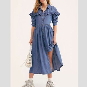 Free People Montana Sunset Midi Dress